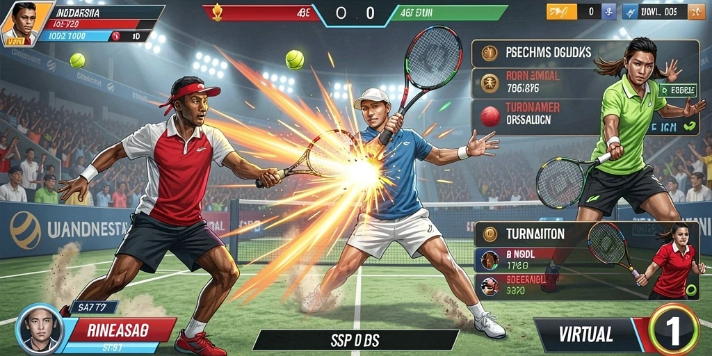 Memberikan gambaran tentang leaderboard dengan pemain teratas.
